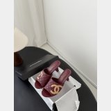 CC big C Quilted heel Slides