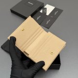 Saint Laurent MATELASSE compact zip around wallet