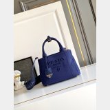 Prada Jardiniere cotton canvas handbag
