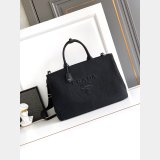 Prada Jardiniere cotton canvas handbag