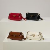 Prada 1BD345 Flap Calf Leather Shoulder Bag