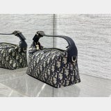 Dior Travel Nomad Pouch Blue 1:1 2875 Oblique Jacquard Fabric Bag