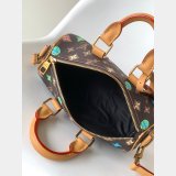 7 Star LOUIS VUITTON M24849 Keepall 25 Monogram Eclipse Reverse BAG