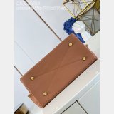 Louis Vuitton Carmel Mahina Leather M53188 Brown Bag