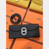 Luxury Hermes D Ancre to go clutch Epsom bag