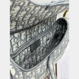 Replica Dior Oblique Jacquard Saddle Bag