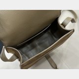 Marcie saddle bag in suede leather