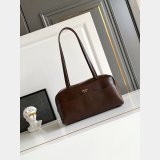 Prada Carry antiqued leather top-handle bag