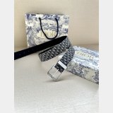 Christian Dior Micro Dior Oblique Jacquard belt 35mm