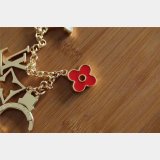 Top Quality Louis Vuitton Fleur de Monogram Bag Charm Chain M65111 Gold