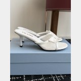 Prada bow mesh sandals