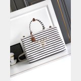 Prada Jardiniere cotton canvas handbag
