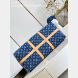 Louis Vuitton Designer Keepall Bandoulière 50 M27781 Blue Bag