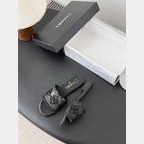 2026 Chanel raffia slide sandals