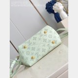 Louis Vuitton Bella Mahina Leather Newness M27377 Green Women Bags
