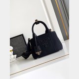 Prada Jardiniere cotton canvas handbag