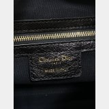Christian Dior Large Dior Voyage Black Flat Macrocannage 5881 Bag