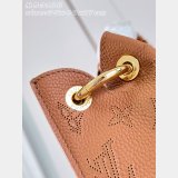 Louis Vuitton Carmel Mahina Leather M53188 Brown Bag