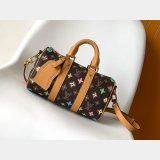7 Star LOUIS VUITTON M24849 Keepall 25 Monogram Eclipse Reverse BAG