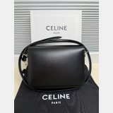TEEN TRIOMPHE BAG IN SHINY CALFSKIN WITH ENAMEL CLOSURE