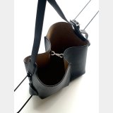 Medium Bilbao bucket in soft calfskin and suede