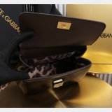 Dolce & Gabban patent leather Sicily handbag 20CM