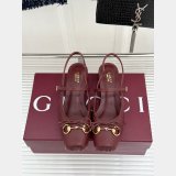 Gucci Horsebit Leather Slingback Heels