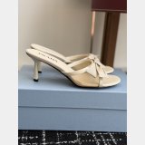 Prada bow mesh sandals