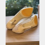Jimmy Choo Beige Lace and Leather Wedding Pumps