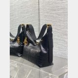 Christian Dior Large Dior Voyage Black Flat Macrocannage 5881 Bag