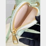 Louis Vuitton Bella Mahina Leather Newness M27377 Green Women Bags