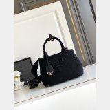 Prada Jardiniere cotton canvas handbag