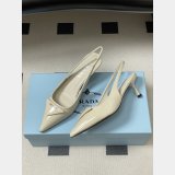 Prada Patent leather slingback pumps