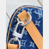 Louis Vuitton Designer Keepall Bandoulière 50 M27781 Blue Bag