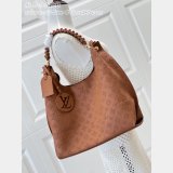 Louis Vuitton Carmel Mahina Leather M53188 Brown Bag
