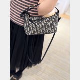 Dior Travel Nomad Pouch Blue 1:1 2875 Oblique Jacquard Fabric Bag