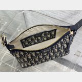 Dior Travel Nomad Pouch Blue 1:1 2875 Oblique Jacquard Fabric Bag