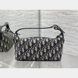 Dior Travel Nomad Pouch Blue 1:1 2875 Oblique Jacquard Fabric Bag