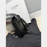 TEEN TRIOMPHE BAG IN SHINY CALFSKIN WITH ENAMEL CLOSURE