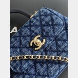 Designer Clutch With Chain AS4244 & AS2215 Washed Denim Bag
