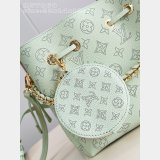 Louis Vuitton Bella Mahina Leather Newness M27377 Green Women Bags