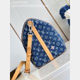Louis Vuitton Designer Keepall Bandoulière 50 M27781 Blue Bag