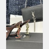 Saint Lauren OPYUM mules in satin crepe