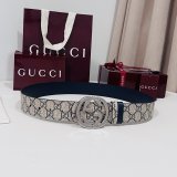 Reversible belt with Interlocking G buckle 4CM