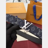 LV Initiales Monogram Denim 40mm Belt