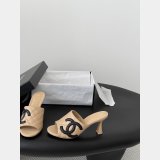 CC big C Quilted heel Slides