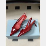 Prada Patent leather slingback pumps