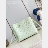 Louis Vuitton Bella Mahina Leather Newness M27377 Green Women Bags