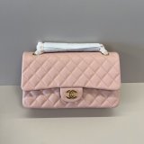 AAA+ Quality FLAP CC 25cm Caviar Leather Handbag