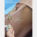 Louis Vuitton Carmel Mahina Leather M53188 Brown Bag